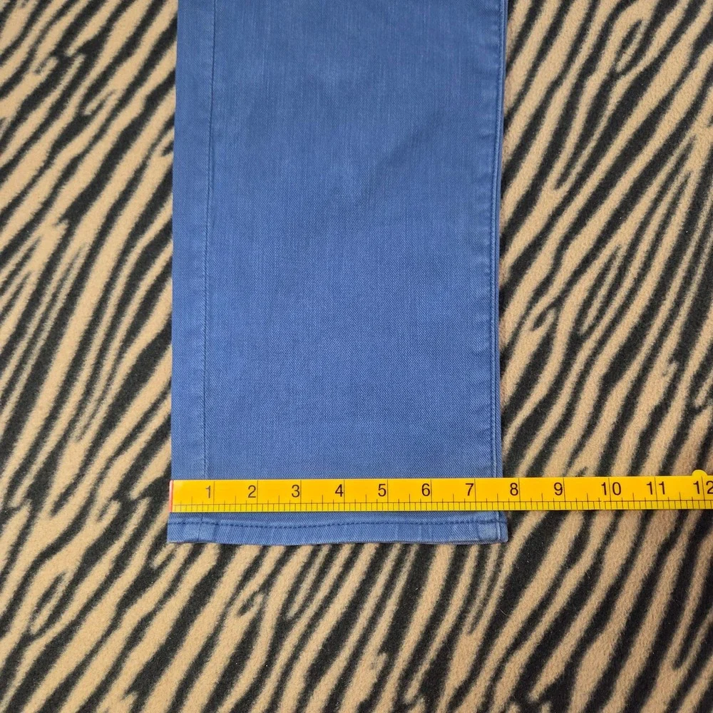 7 For All Mankind Slimmy Slim Straight Jeans Blue Mens Size 36 Stretch